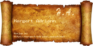 Hergert Adrienn névjegykártya